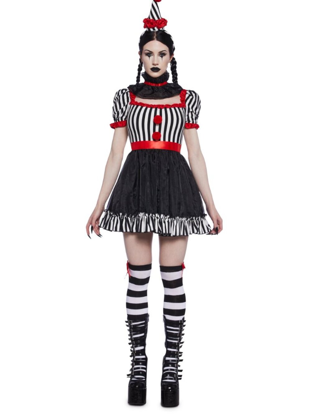 Dolls Kill Trickz N Treatz Carnival Clown Costume NWT
